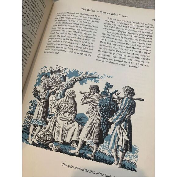 Bible Stories Book-The Rainbow Book Of… by J. Harold Gwynne Vintage 1956 - Picture 6 of 10